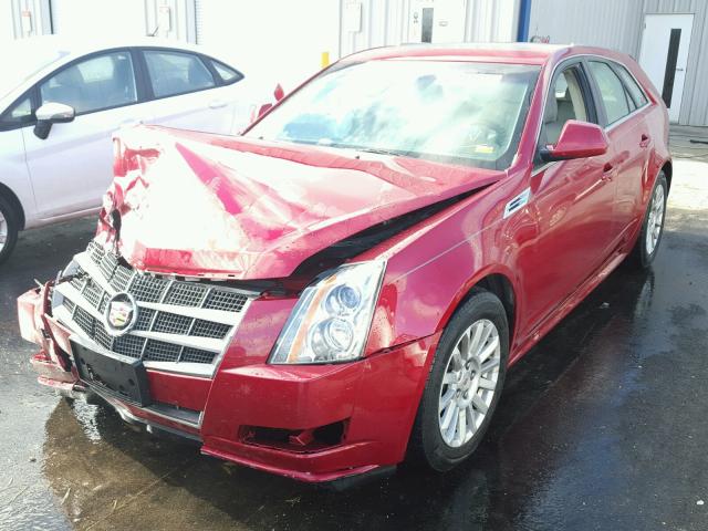 1G6DG8EG0A0132326 - 2010 CADILLAC CTS LUXURY RED photo 2