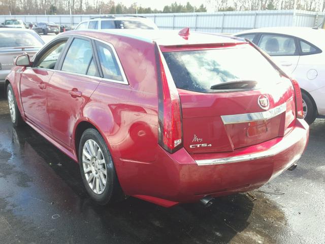 1G6DG8EG0A0132326 - 2010 CADILLAC CTS LUXURY RED photo 3