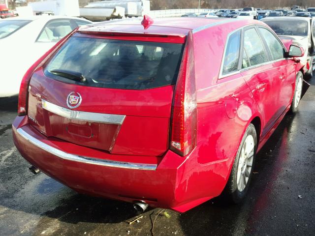 1G6DG8EG0A0132326 - 2010 CADILLAC CTS LUXURY RED photo 4