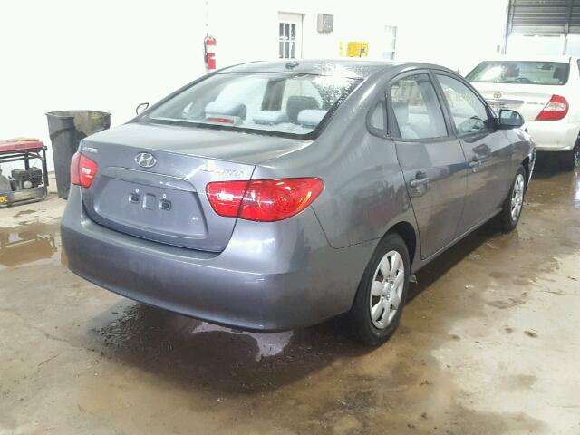 KMHDU46D29U636024 - 2009 HYUNDAI ELANTRA GL GRAY photo 4