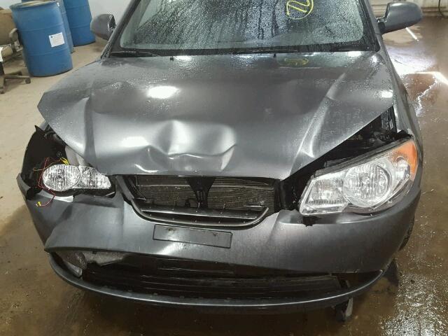 KMHDU46D29U636024 - 2009 HYUNDAI ELANTRA GL GRAY photo 7