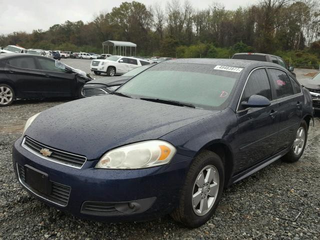 2G1WB5EN0A1248799 - 2010 CHEVROLET IMPALA LT BLUE photo 2