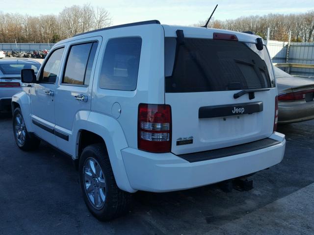 1J4PN2GK6AW132059 - 2010 JEEP LIBERTY SP WHITE photo 3