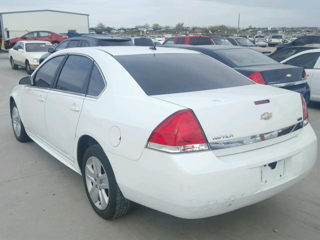 2G1WA5EK1A1202715 - 2010 CHEVROLET IMPALA LS WHITE photo 3