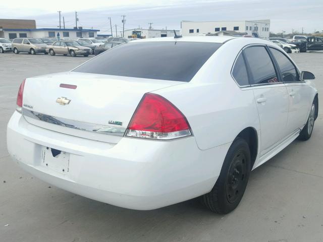 2G1WA5EK1A1202715 - 2010 CHEVROLET IMPALA LS WHITE photo 4