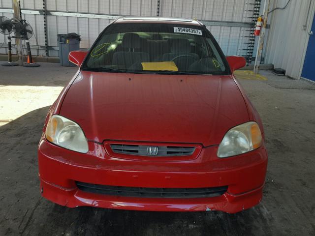 1HGEJ8241WL072173 - 1998 HONDA CIVIC EX RED photo 9