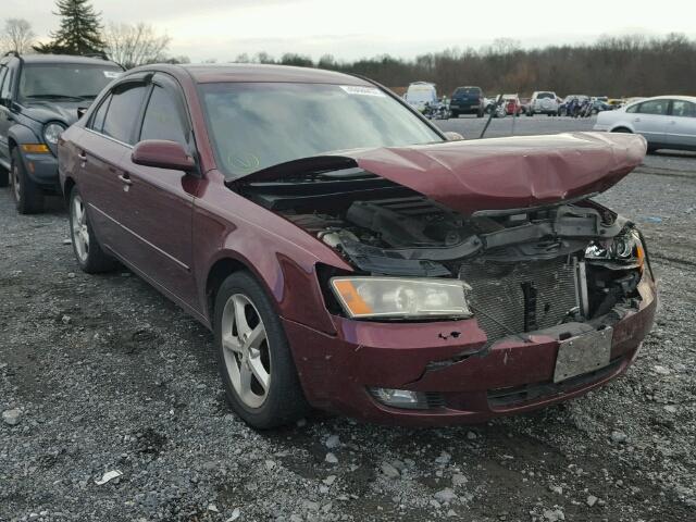 5NPEU46F08H376774 - 2008 HYUNDAI SONATA SE MAROON photo 1