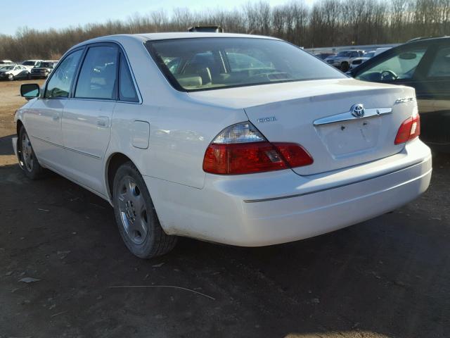 4T1BF28B83U295639 - 2003 TOYOTA AVALON XL WHITE photo 3