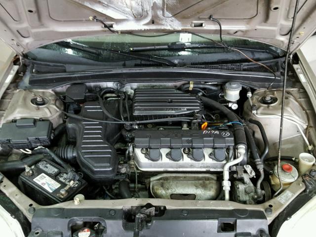 2HGES16532H534411 - 2002 HONDA CIVIC LX TAN photo 7