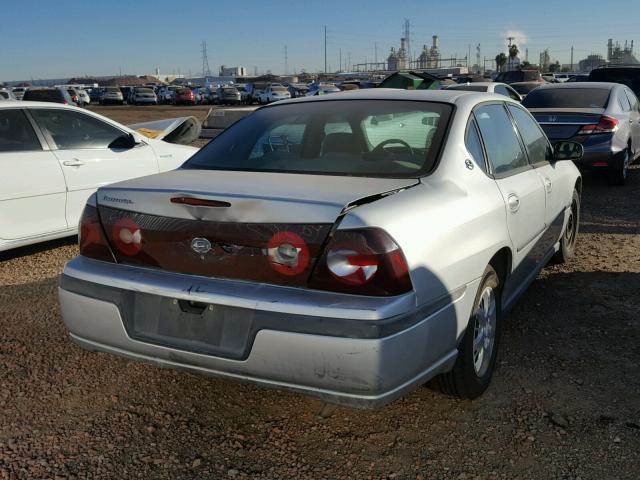 2G1WF52E049181510 - 2004 CHEVROLET IMPALA SILVER photo 4