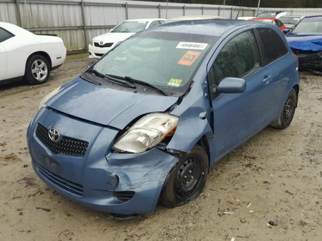 JTDJT923475132733 - 2007 TOYOTA YARIS BLUE photo 2