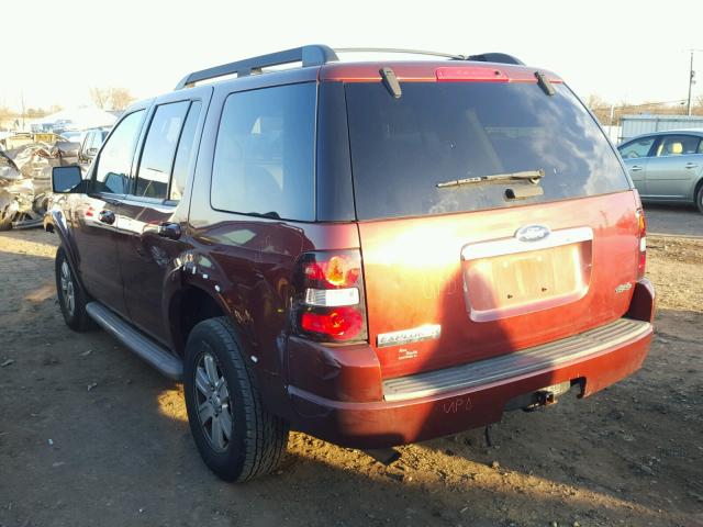 1FMEU7DE2AUA67505 - 2010 FORD EXPLORER X BURGUNDY photo 3