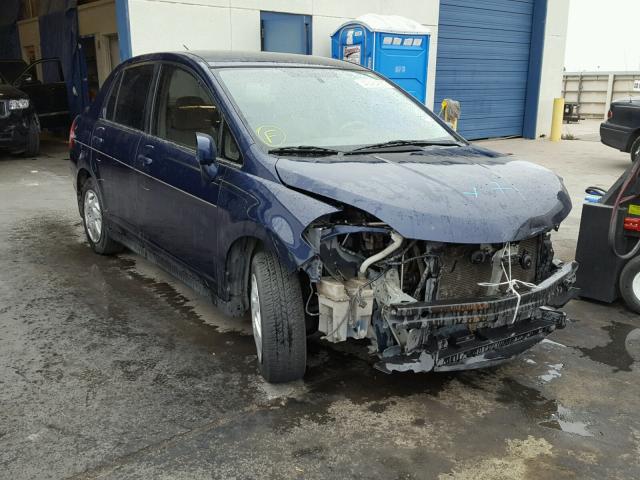 3N1BC11E68L404891 - 2008 NISSAN VERSA S BLUE photo 1