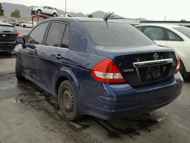 3N1BC11E68L404891 - 2008 NISSAN VERSA S BLUE photo 3