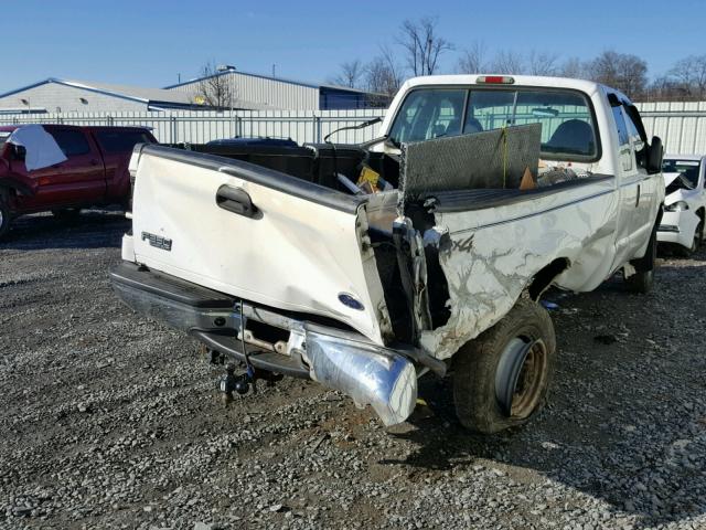 3FTSX31L94MA01536 - 2004 FORD F350 SRW S WHITE photo 4