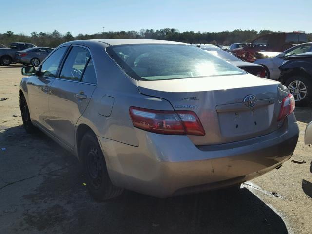 4T1BE46K27U179750 - 2007 TOYOTA CAMRY GOLD photo 3