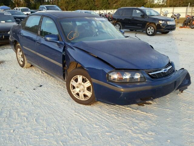 2G1WF52E339187901 - 2003 CHEVROLET IMPALA BLUE photo 1