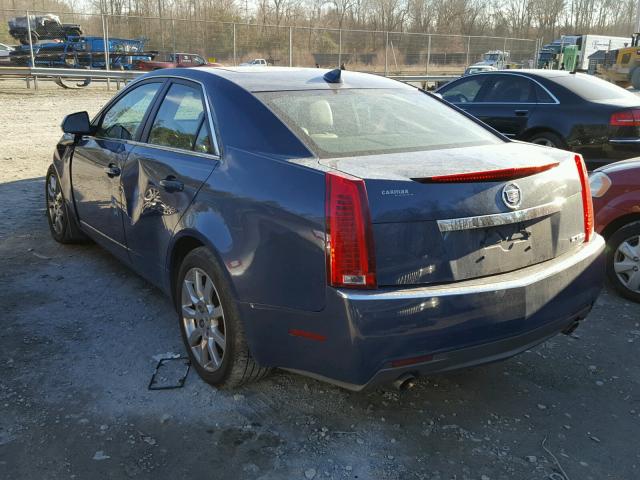 1G6DG577890137295 - 2009 CADILLAC CTS BLUE photo 3