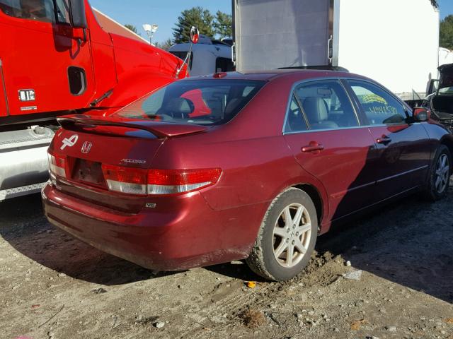 1HGCM66544A062266 - 2004 HONDA ACCORD EX RED photo 4