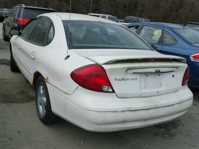 1FAFP55S1YG241703 - 2000 FORD TAURUS SES WHITE photo 3