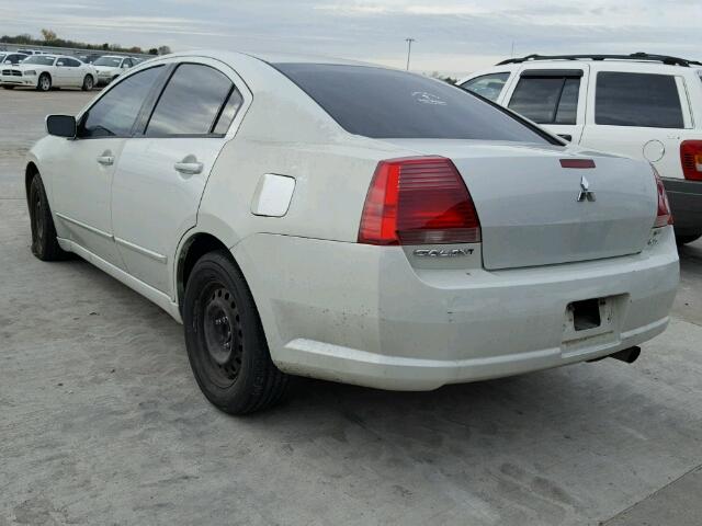 4A3AB36F25E066861 - 2005 MITSUBISHI GALANT ES WHITE photo 3