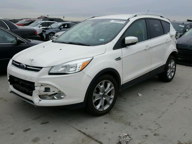 1FMCU0JX5EUB28646 - 2014 FORD ESCAPE TIT WHITE photo 2