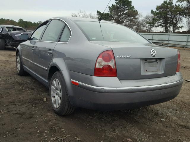 WVWPD63B72P456042 - 2002 VOLKSWAGEN PASSAT GLS GRAY photo 3