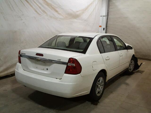 1G1ZS57FX7F263637 - 2007 CHEVROLET MALIBU LS WHITE photo 4