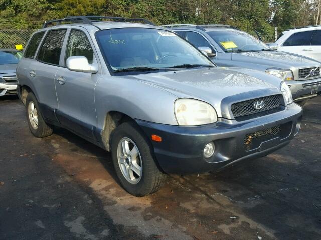 KM8SC13D14U609886 - 2004 HYUNDAI SANTA FE G SILVER photo 1