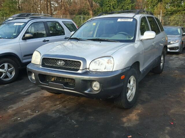 KM8SC13D14U609886 - 2004 HYUNDAI SANTA FE G SILVER photo 2