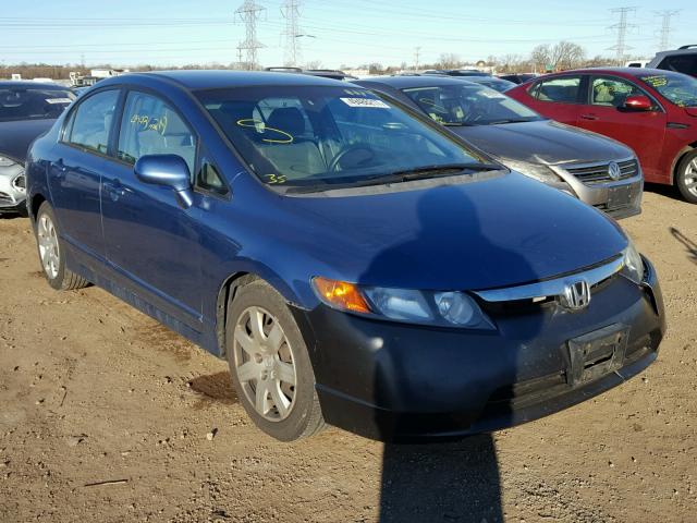 1HGFA16576L052783 - 2006 HONDA CIVIC LX BLUE photo 1