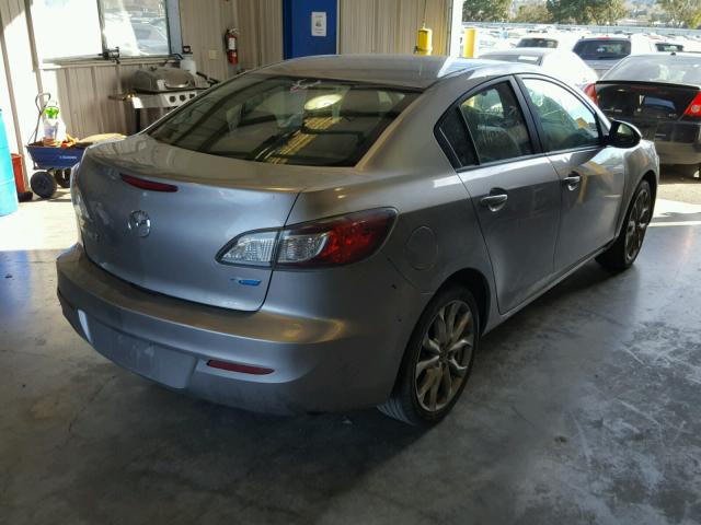 JM1BL1UP1D1853245 - 2013 MAZDA 3 I SILVER photo 4