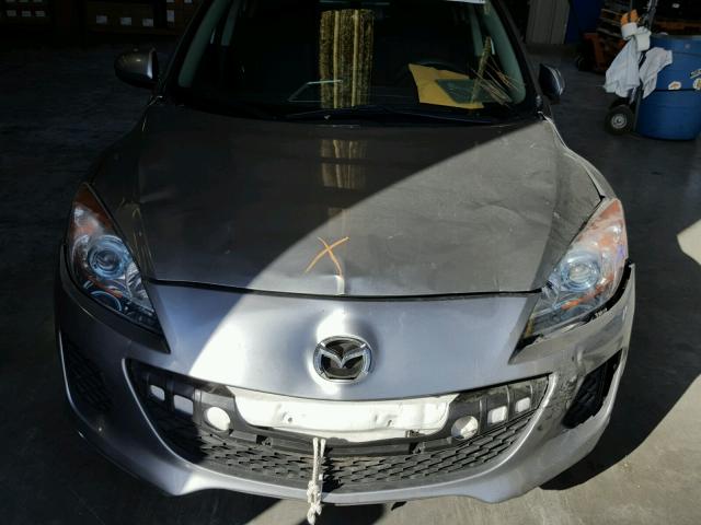 JM1BL1UP1D1853245 - 2013 MAZDA 3 I SILVER photo 7