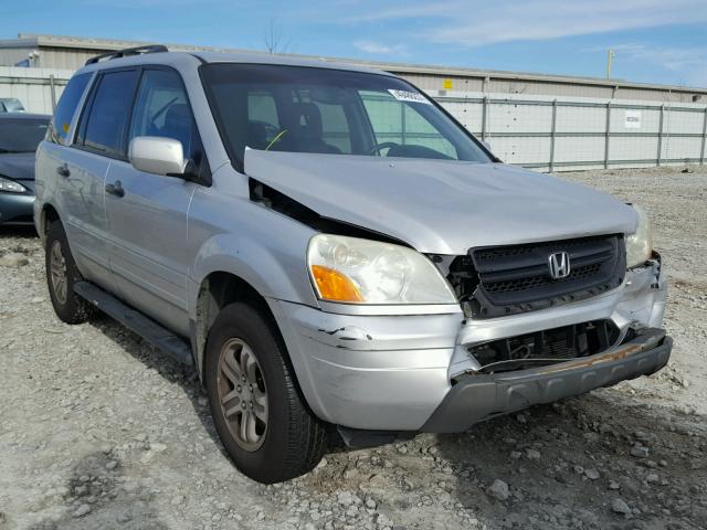 2HKYF18503H511688 - 2003 HONDA PILOT EXL SILVER photo 1