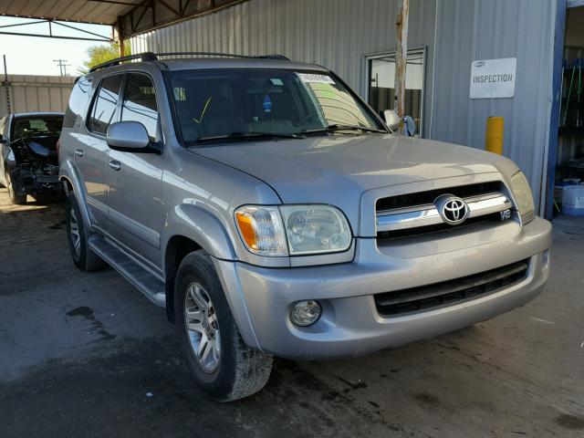 5TDZT34A85S250125 - 2005 TOYOTA SEQUOIA SR SILVER photo 1