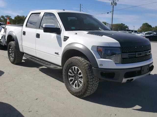 1FTFW1R69DFD09099 - 2013 FORD F150 SVT R WHITE photo 1