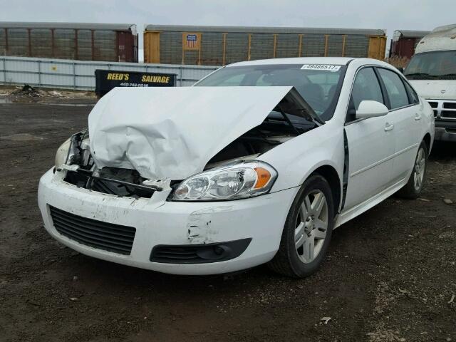 2G1WG5EK5B1268555 - 2011 CHEVROLET IMPALA LT WHITE photo 2