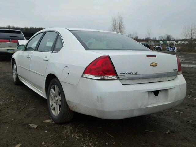 2G1WG5EK5B1268555 - 2011 CHEVROLET IMPALA LT WHITE photo 3