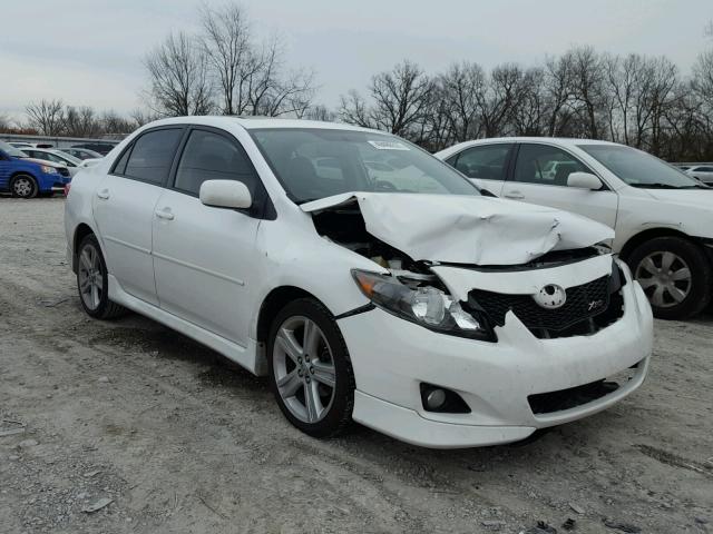 1NXBE4EE1AZ273881 - 2010 TOYOTA COROLLA XR WHITE photo 1