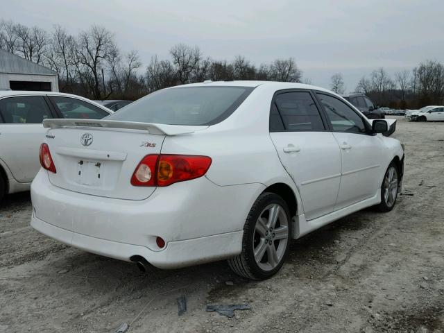 1NXBE4EE1AZ273881 - 2010 TOYOTA COROLLA XR WHITE photo 4