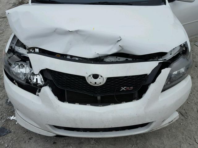 1NXBE4EE1AZ273881 - 2010 TOYOTA COROLLA XR WHITE photo 7