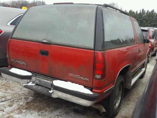 1GKEK18K5RJ711054 - 1994 GMC YUKON RED photo 4