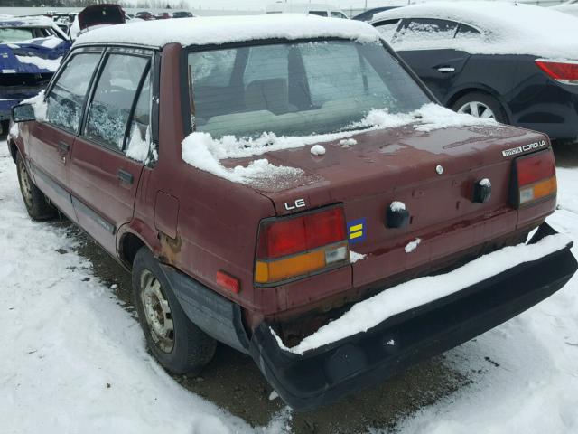 JT2AE83E4E3036235 - 1984 TOYOTA COROLLA LE RED photo 3