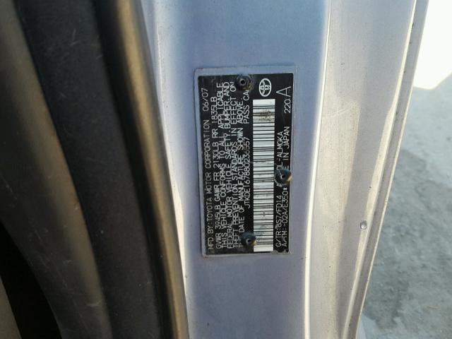 JTKDE167880236557 - 2008 TOYOTA SCION TC 蓝色 照片 10