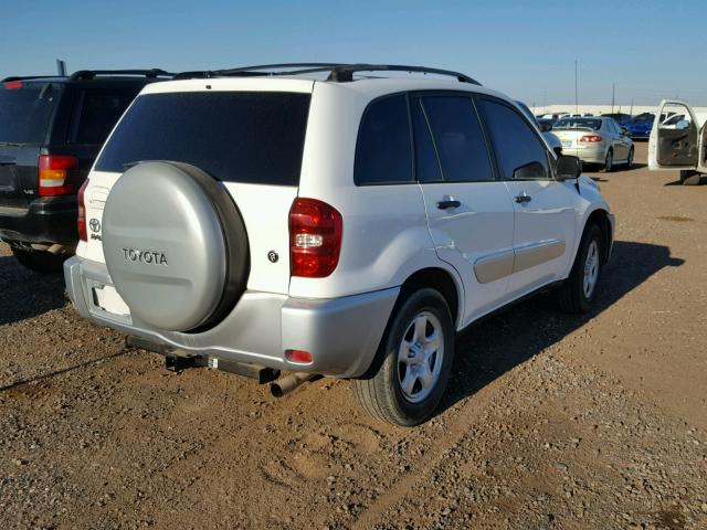 JTEGD20V050065539 - 2005 TOYOTA RAV4 WHITE photo 4