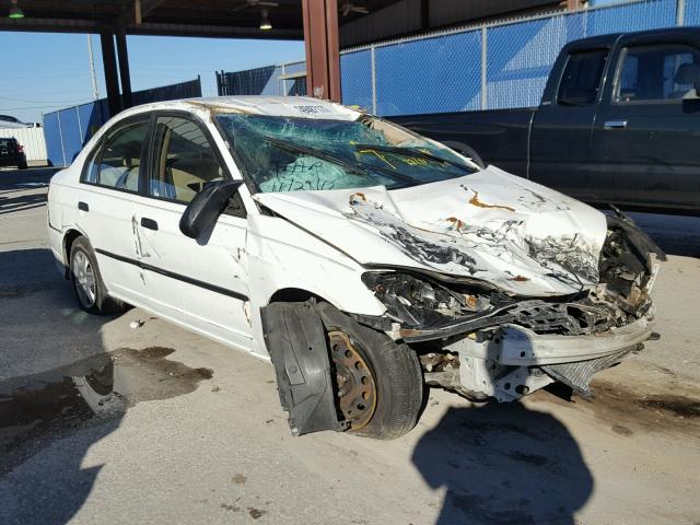 1HGES16345L002526 - 2005 HONDA CIVIC DX V WHITE photo 1