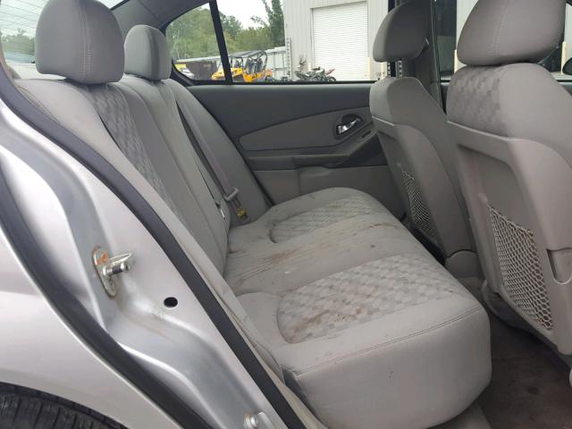 1G1ZT52875F181741 - 2005 CHEVROLET MALIBU LS Gümüş foto 6