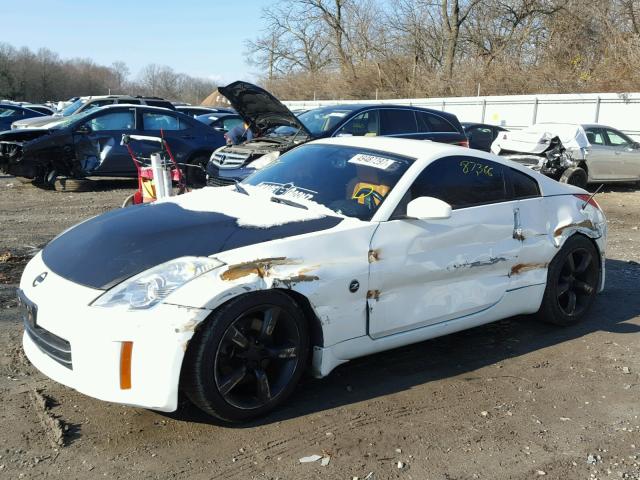 JN1BZ34D48M706828 - 2008 NISSAN 350Z COUPE WHITE photo 2