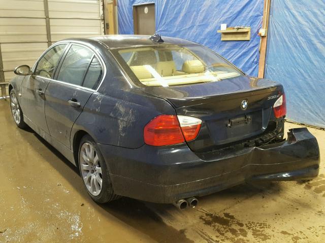 WBAVD33596KV61455 - 2006 BMW 330 XI BLUE photo 3