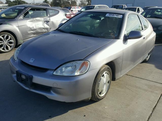 JHMZE14712T000532 - 2002 HONDA INSIGHT GRAY photo 2